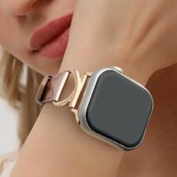 NEW Rose Gold Luxury Apple Watch Band main image 4